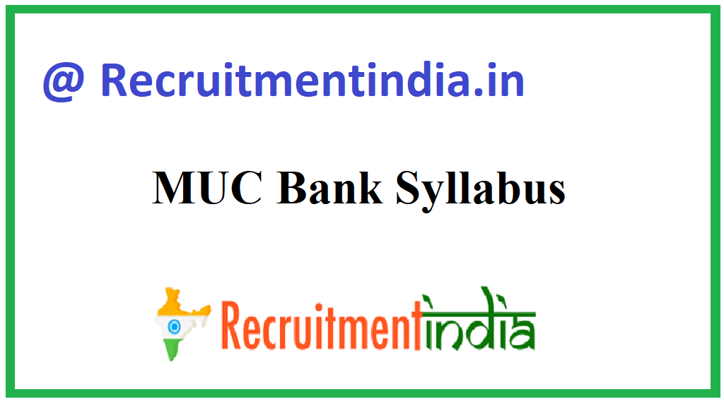 MUC Bank Syllabus
