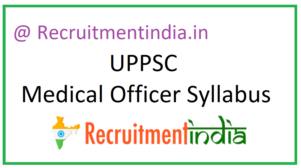 UPPSC Medical Officer Syllabus
