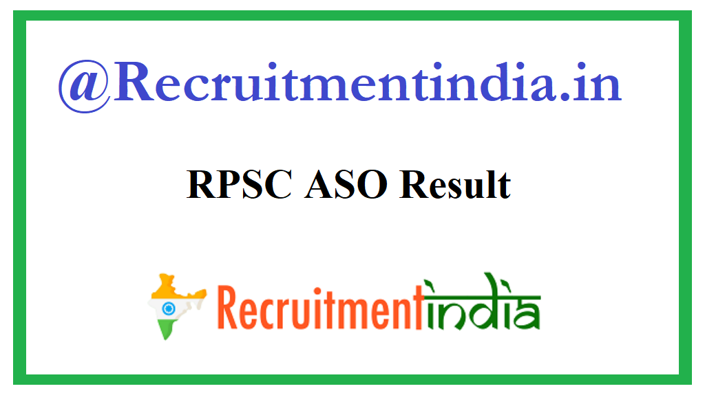 RPSC ASO Result