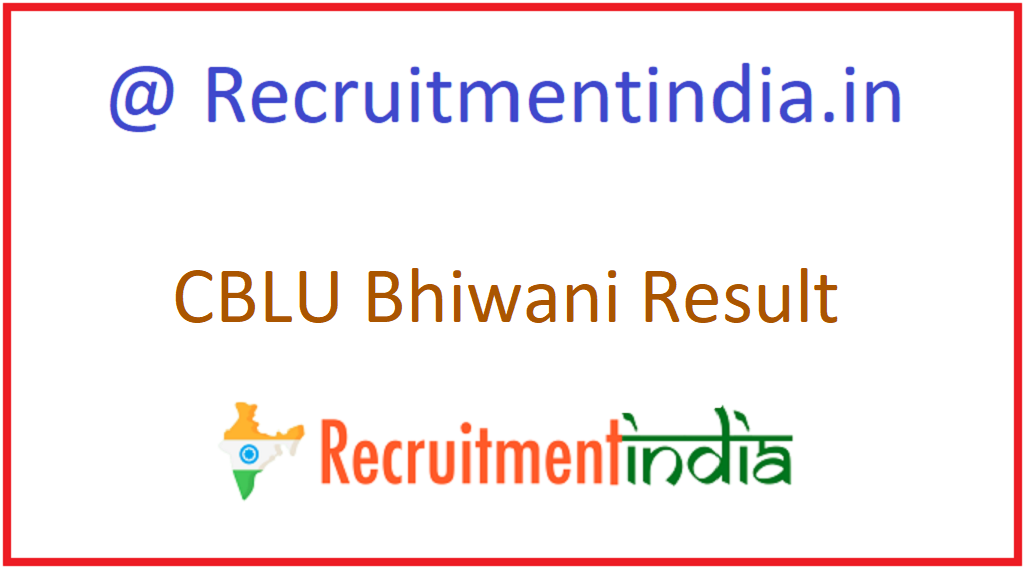 CBLU Bhiwani Result