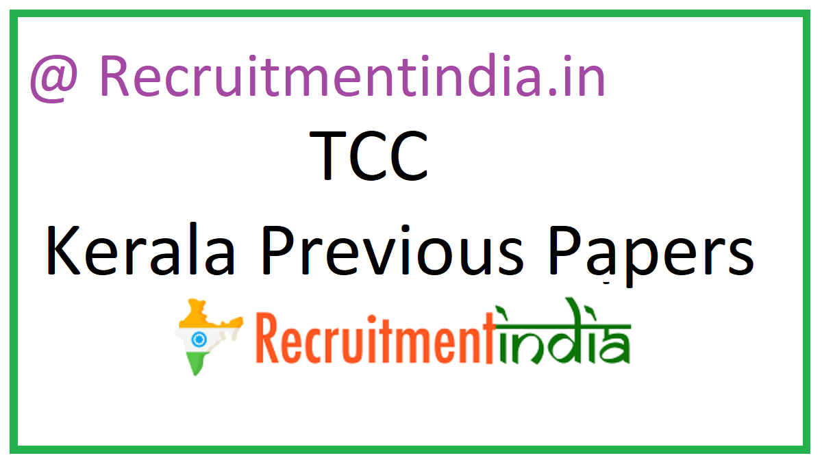 TCC Kerala Previous Papers