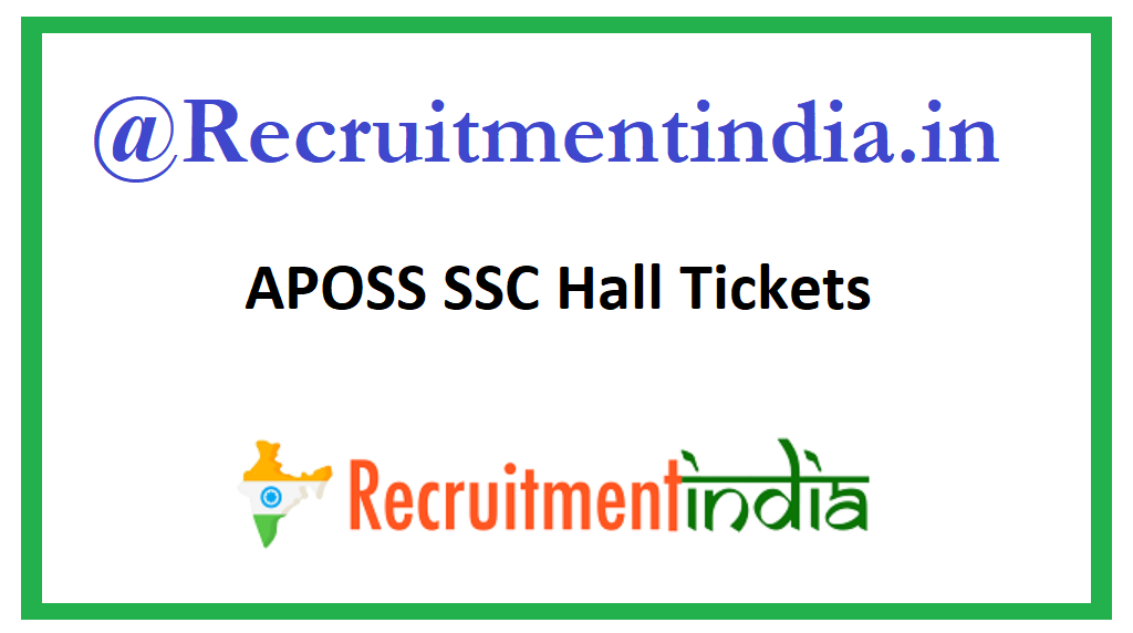 APOSS SSC Hall Tickets