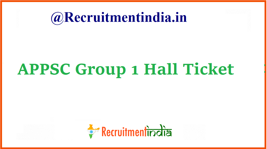 APPSC Group 1 Hall Ticket 