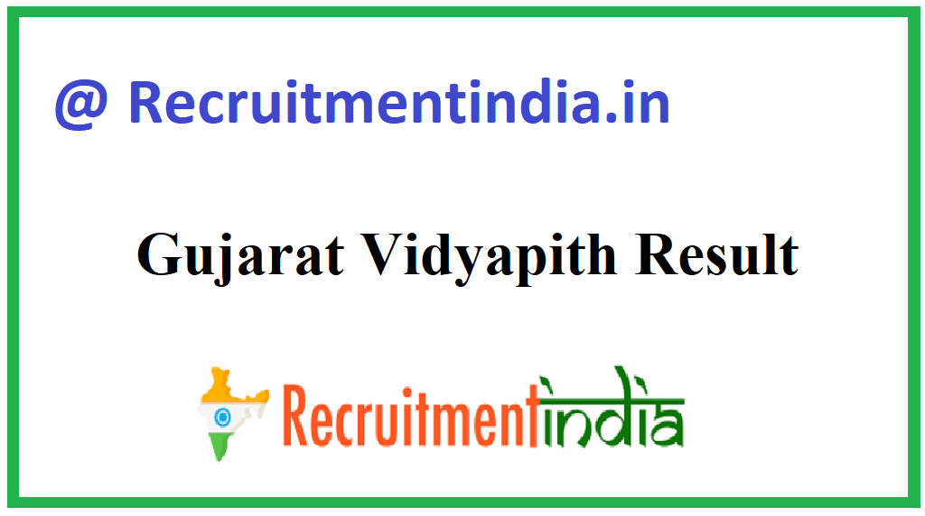 Gujarat Vidyapith Result 