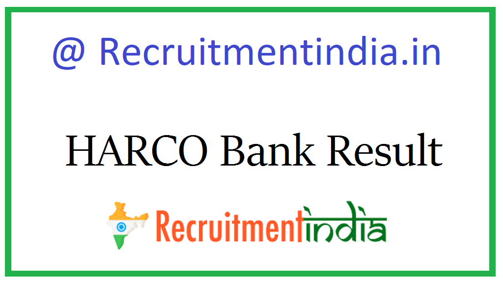 HARCO Bank Result 
