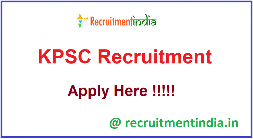KPSC Recruitment