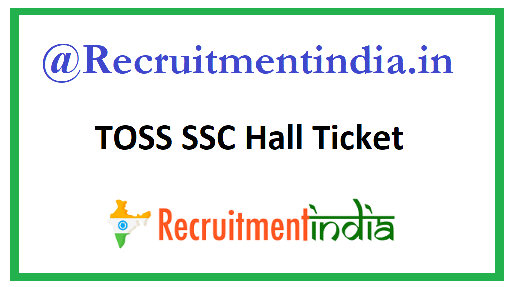 TOSS SSC Hall Ticket 