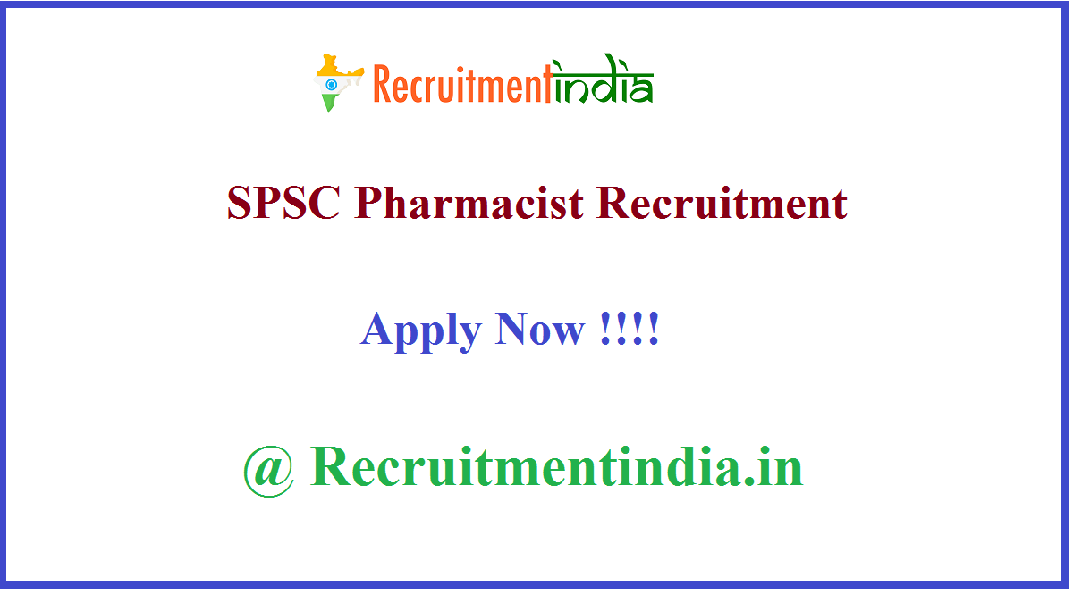 SPSC Pharmacist Recruitment 