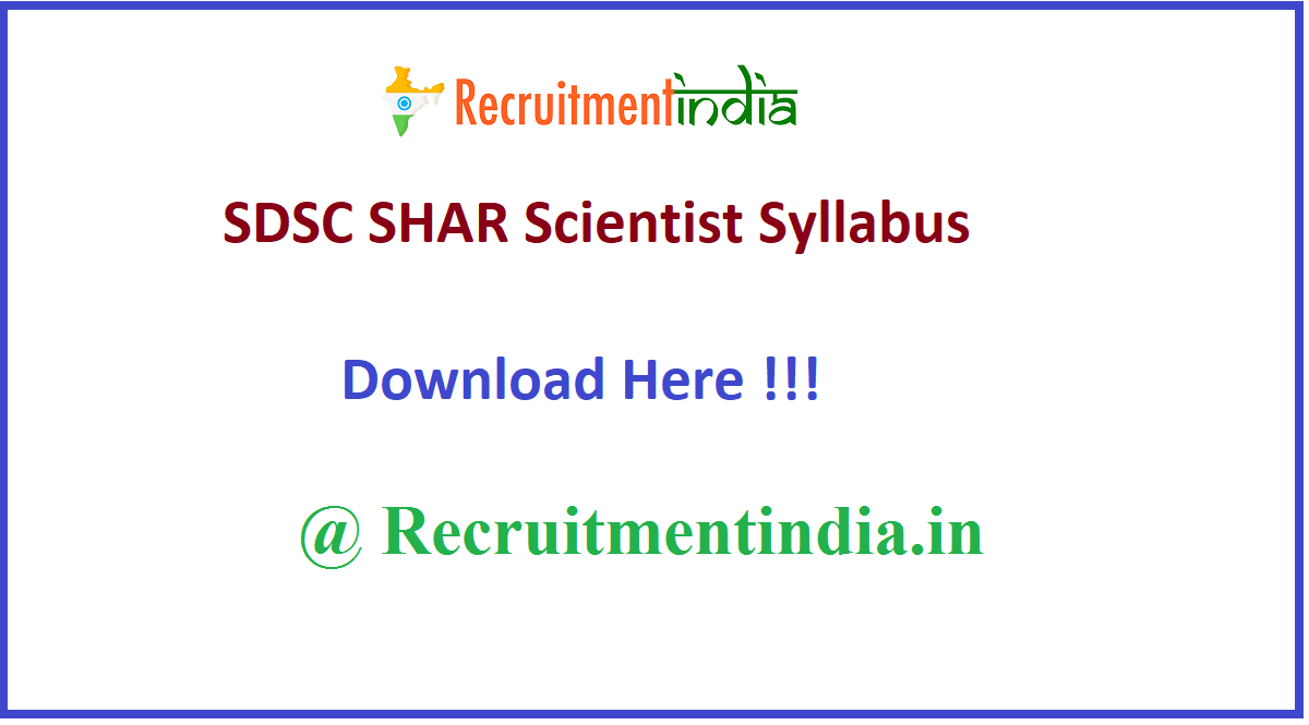 SDSC SHAR Scientist Syllabus 
