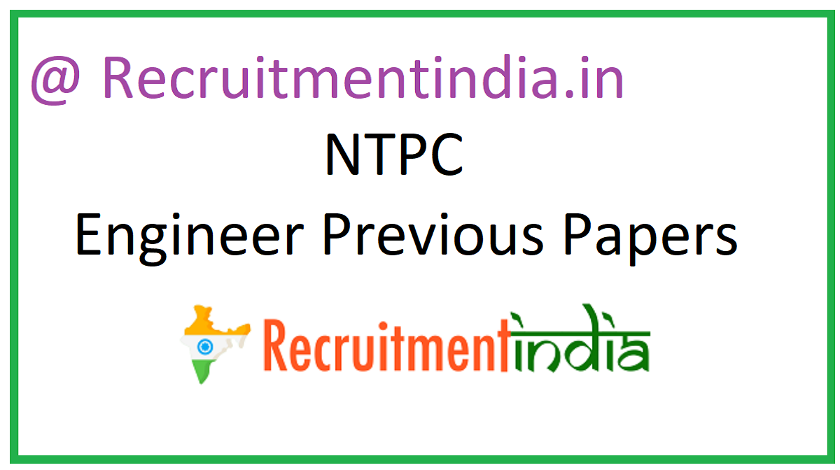 NTPC Engineer Previous Papers