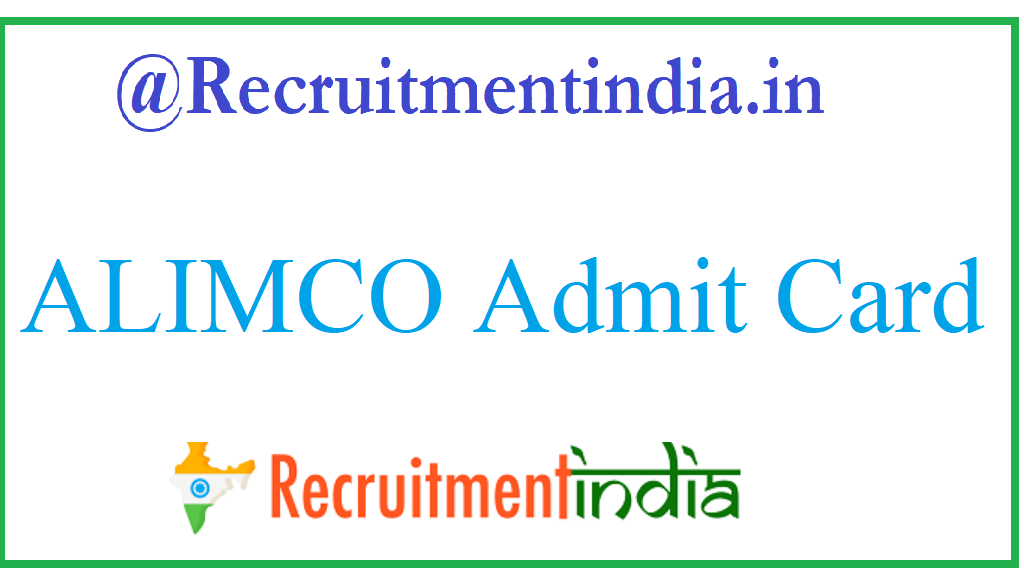 ALIMCO Admit Card