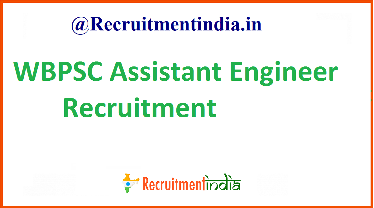 WBPSC Assistant Engineer Recruitment