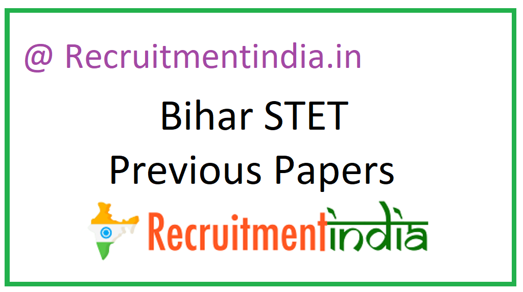 Bihar STET Previous Papers