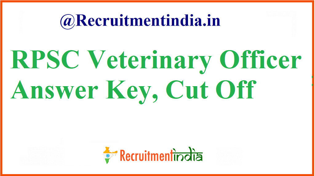 RPSC Veterinary Officer Answer Key
