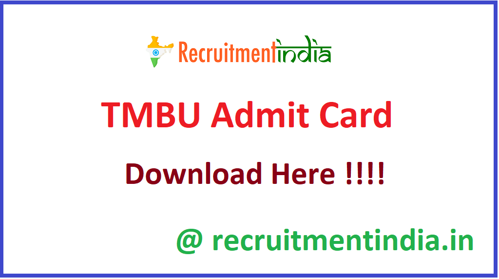 TMBU Admit Card