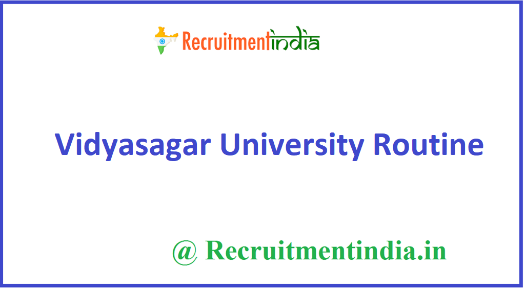 Vidyasagar University Routine