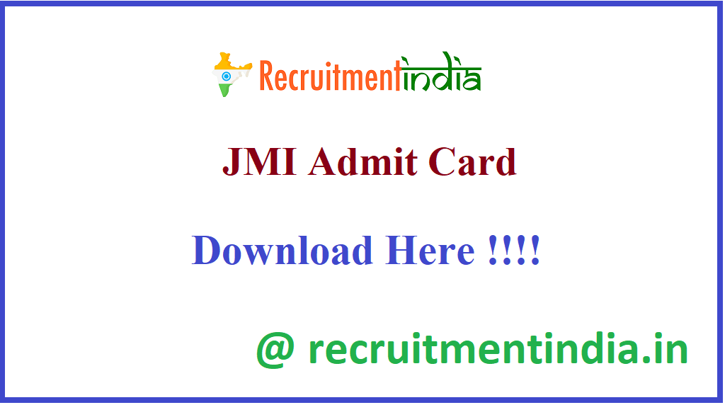 JMI Admit Card