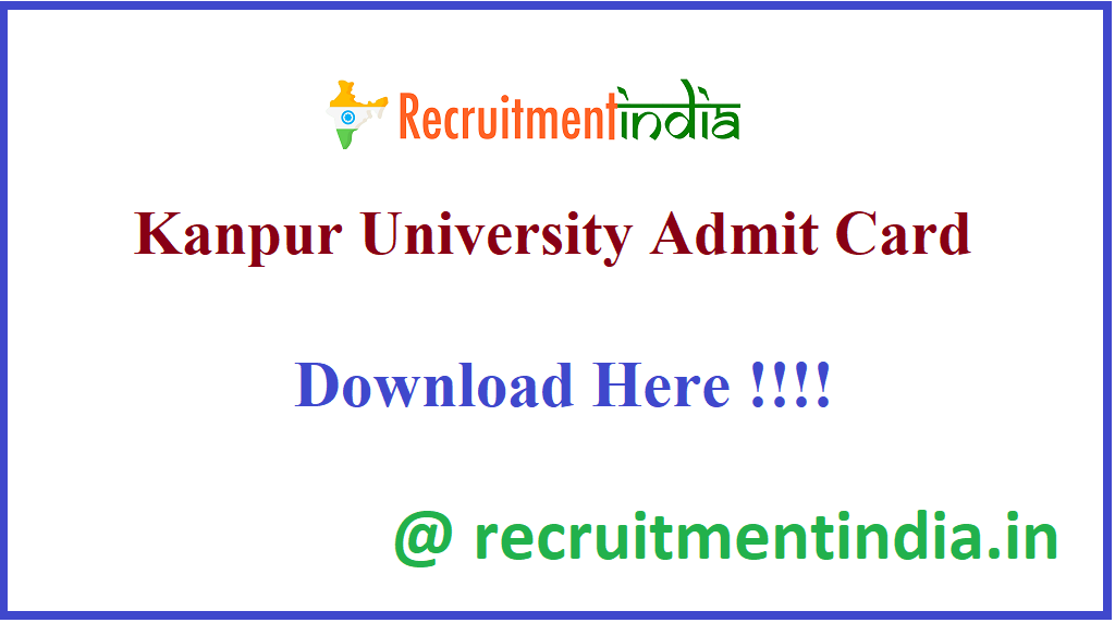 Kanpur University Admit Card 