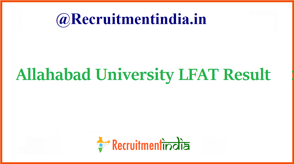 Allahabad University LFAT Result