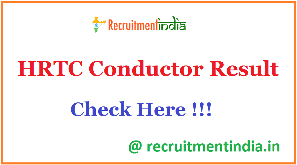 HRTC Conductor Result 