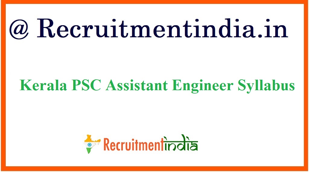 Kerala PSC Assistant Engineer Syllabus