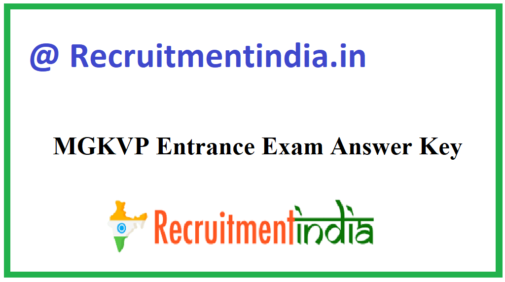MGKVP Entrance Exam Answer Key