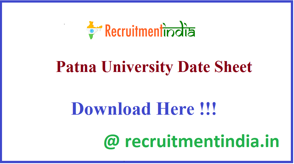 Patna University Date Sheet