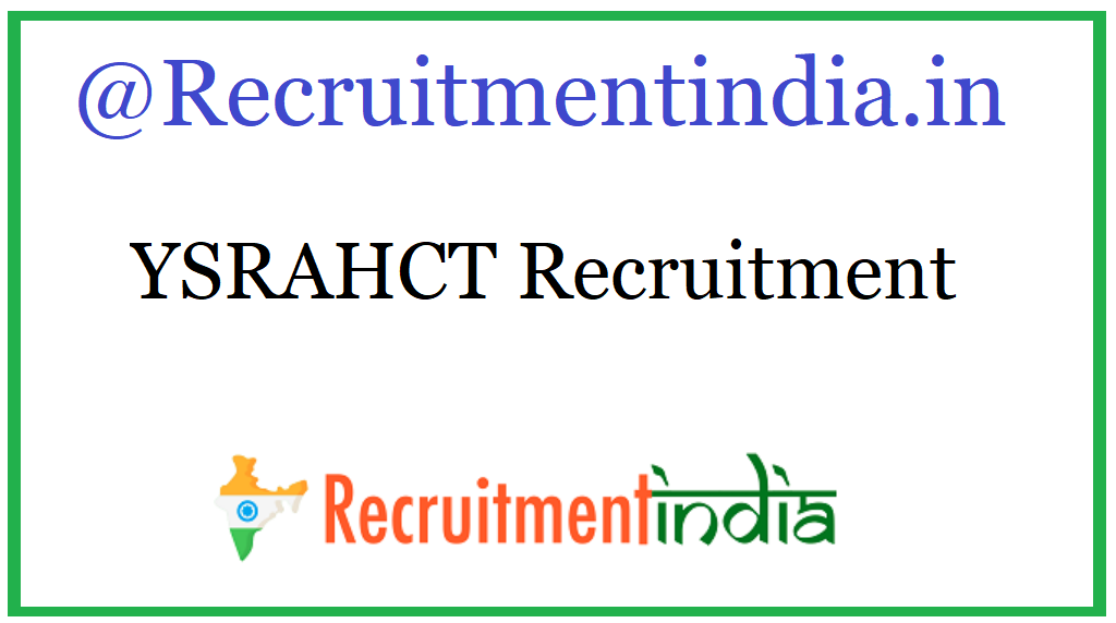 YSRAHCT Recruitment
