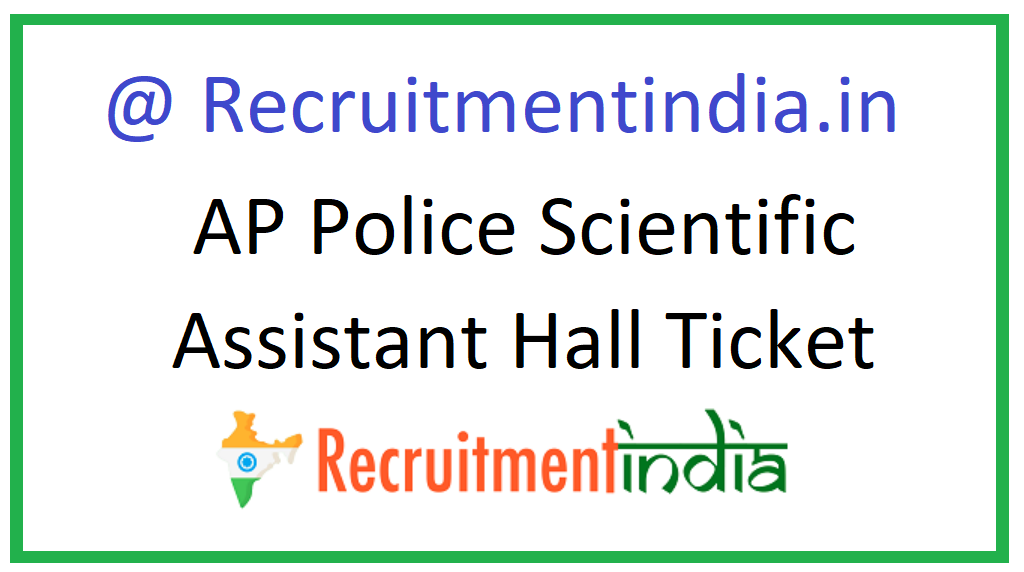 AP Police Scientific Assistant Hall Ticket 