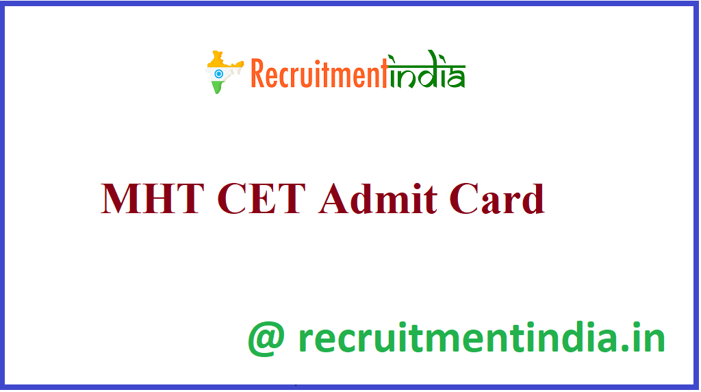 MHT CET Admit Card 