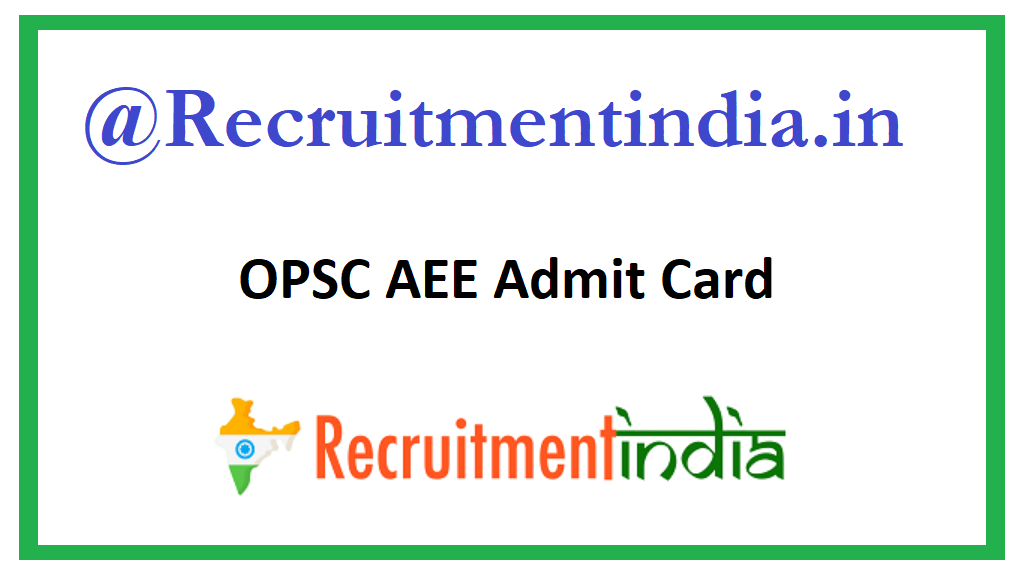 OPSC AEE Admit Card 