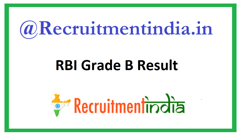 RBI Grade B Result 