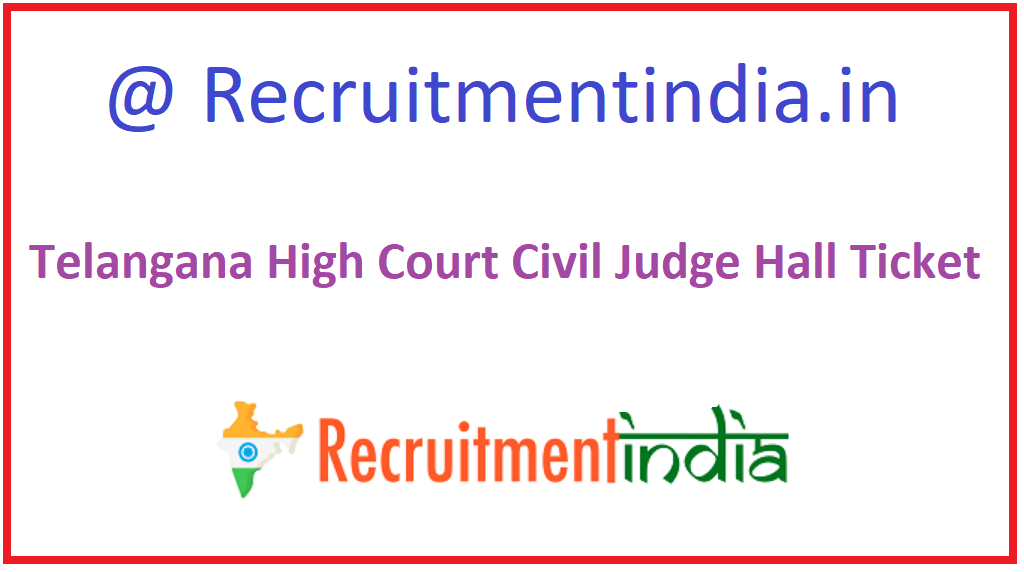 Telangana High Court Civil Judge Hall Ticket