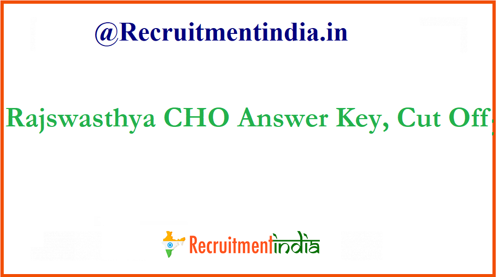 Rajswasthya CHO Answer Key