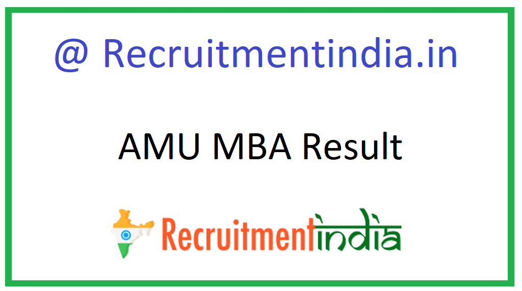 AMU MBA Result