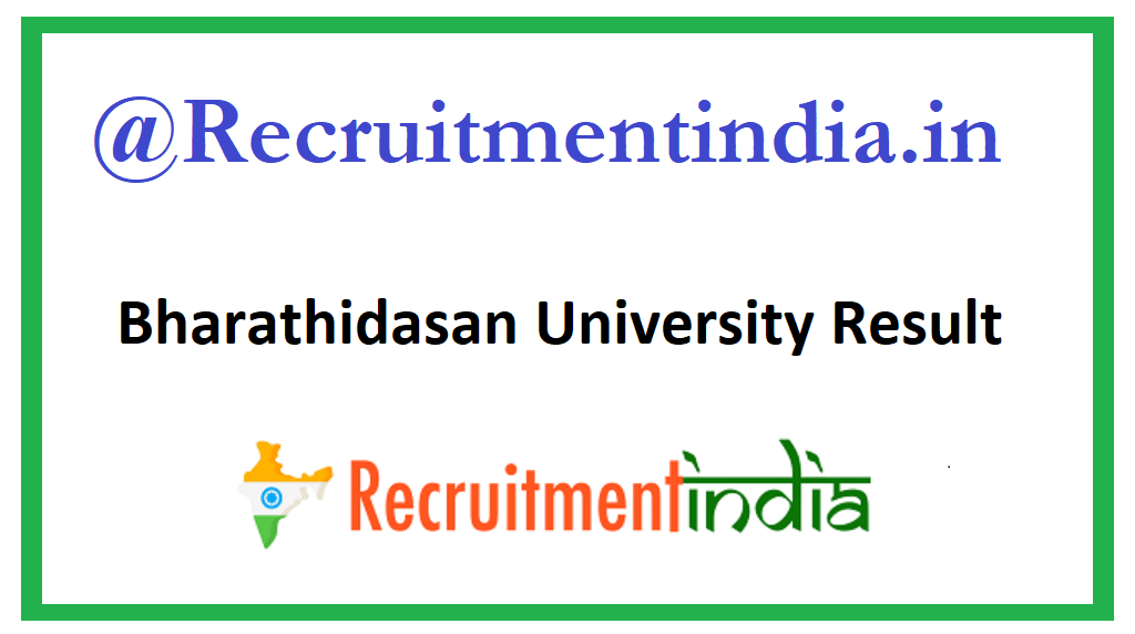 Bharathidasan University Result 