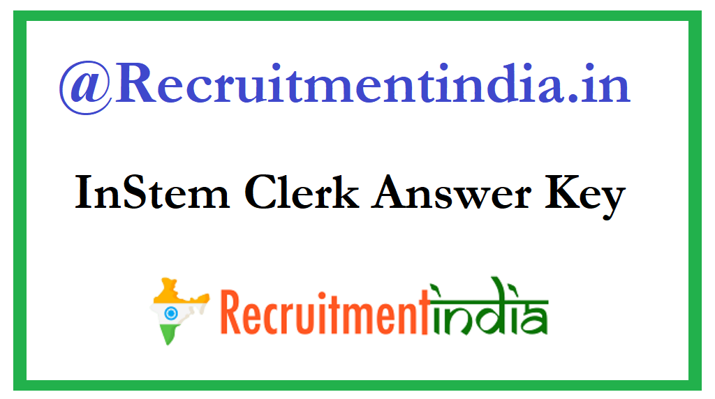 InStem Clerk Answer Key