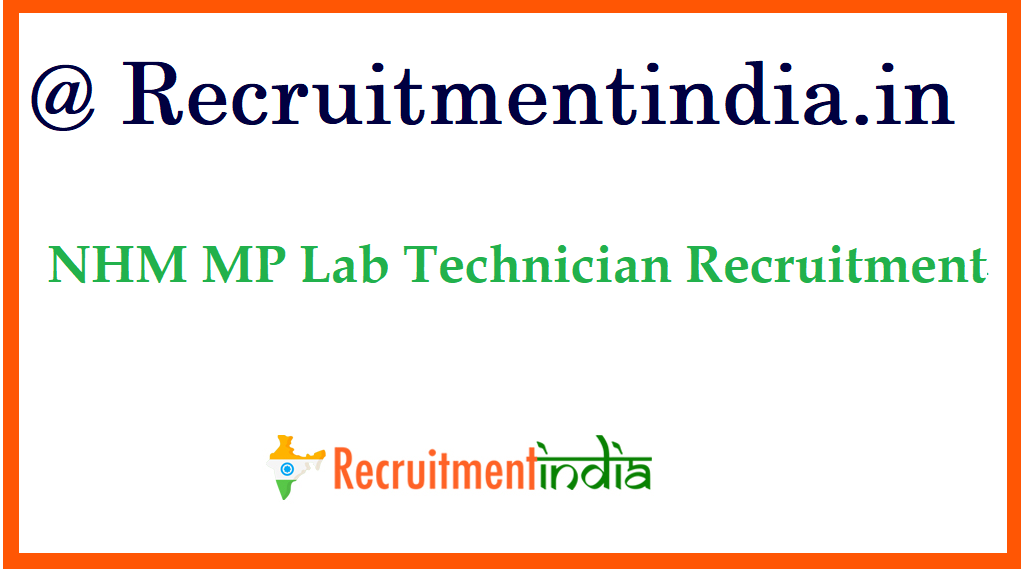 NHM MP Lab Technician Recruitment