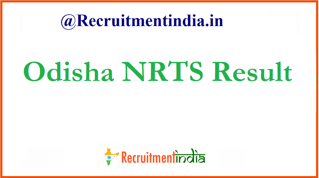 Odisha NRTS Result