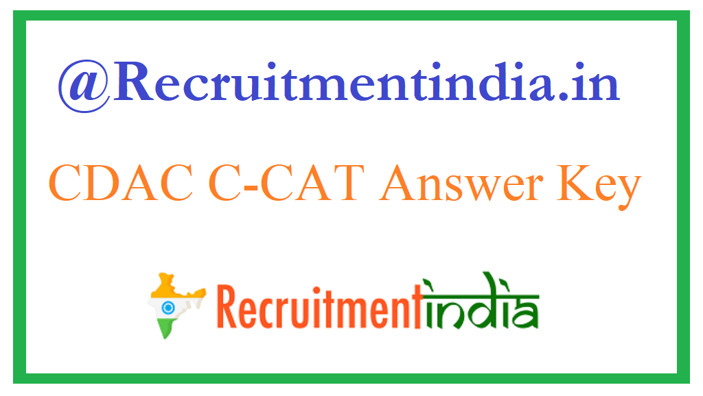 CDAC C-CAT Answer Key