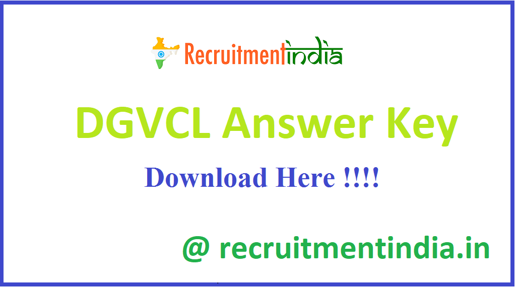 DGVCL Answer Key 2021