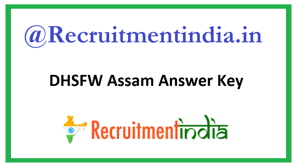 DHSFW Assam Answer Key