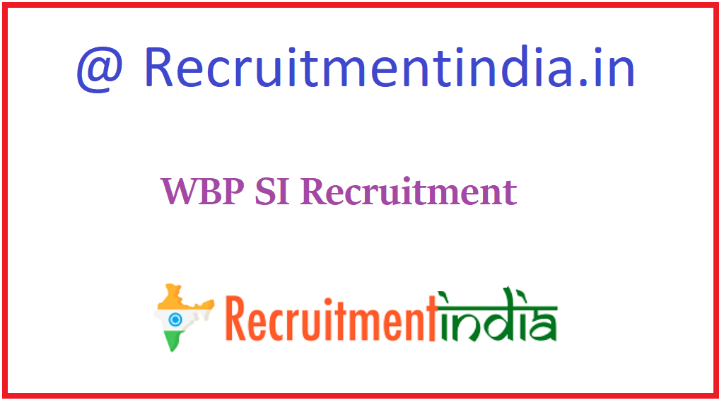 WBP SI Recruitment 