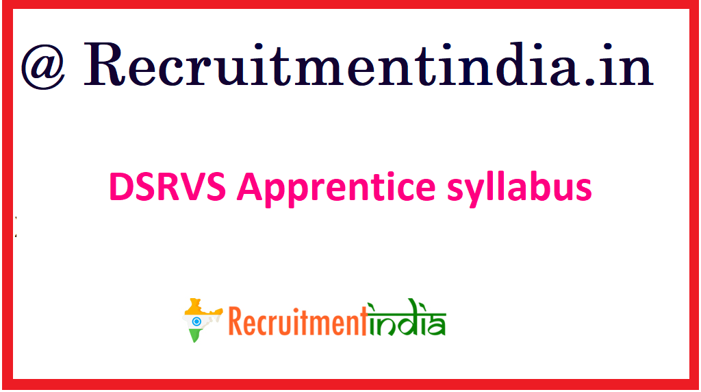 DSRVS Apprentice syllabus