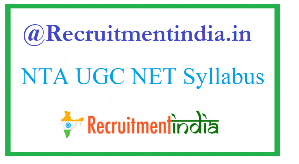NTA UGC NET Syllabus
