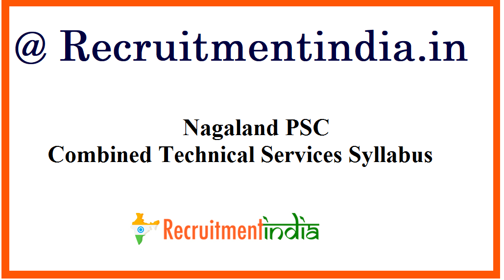 NPSC Combined Technical Services Syllabus