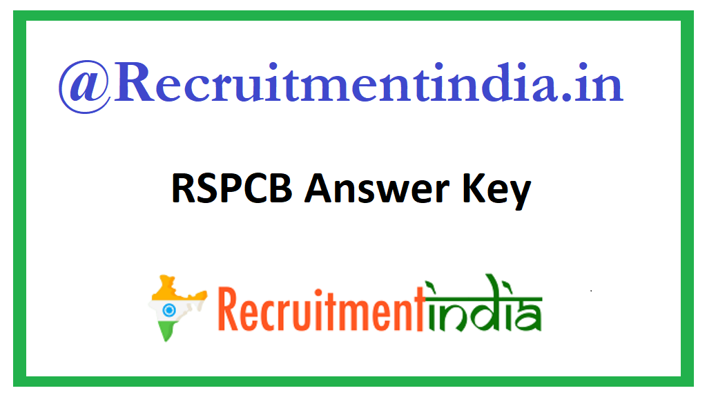 RSPCB Answer Key 