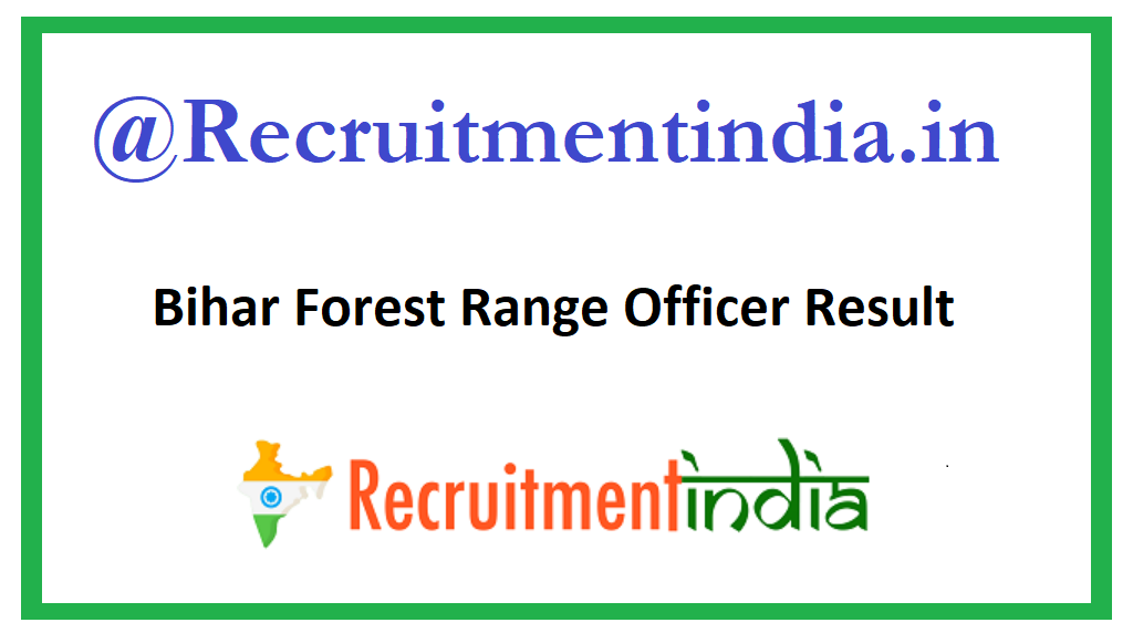 Bihar Forest Range Officer Result