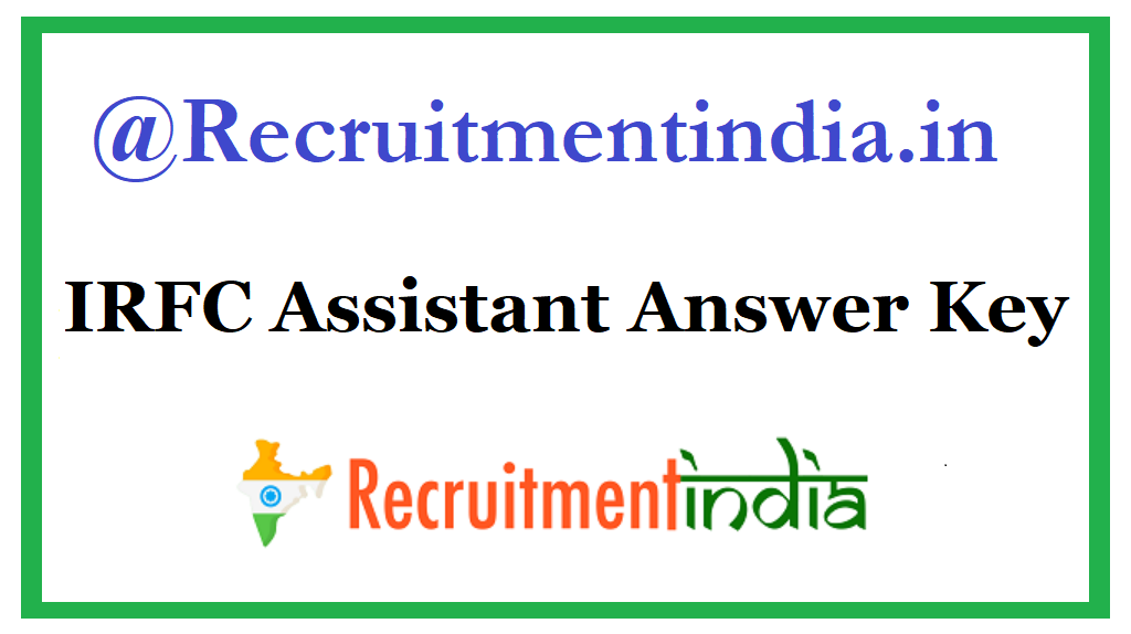 IRFC Assistant Answer Key 