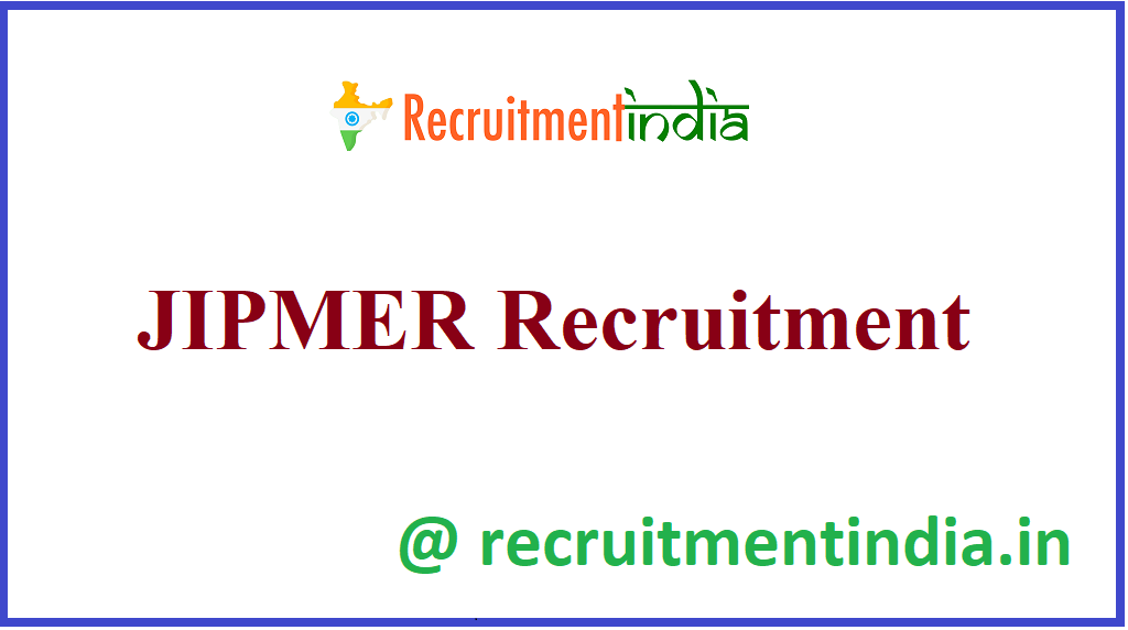 JIPMER Recruitment 